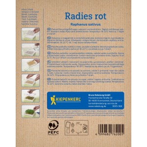 KIEPENKERL BIO Microgreen Pads Reďkovka červená (Raphanus sativus) 3 ks