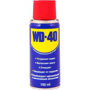 WD-40 multifunkčný olej, 100ml sprej. Premazáva, čistí a chráni pred koróziou.