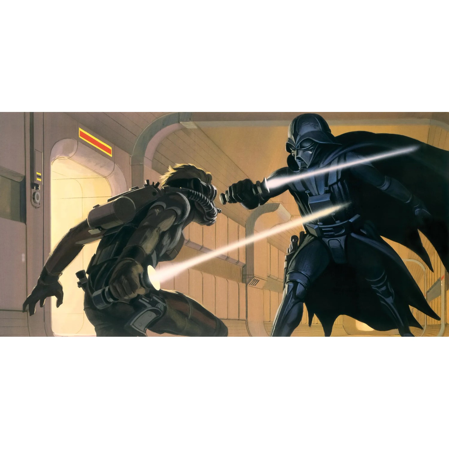 E-shop Komar Vliesová fototapeta Star Wars Classic RMQ Vader vs Luke 500 x 250 cm