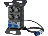 VLC Prenosná prípojka pre karavany 4xzásuvka, 2xCEE zásuvka, max. 3500 W, 1,5 m