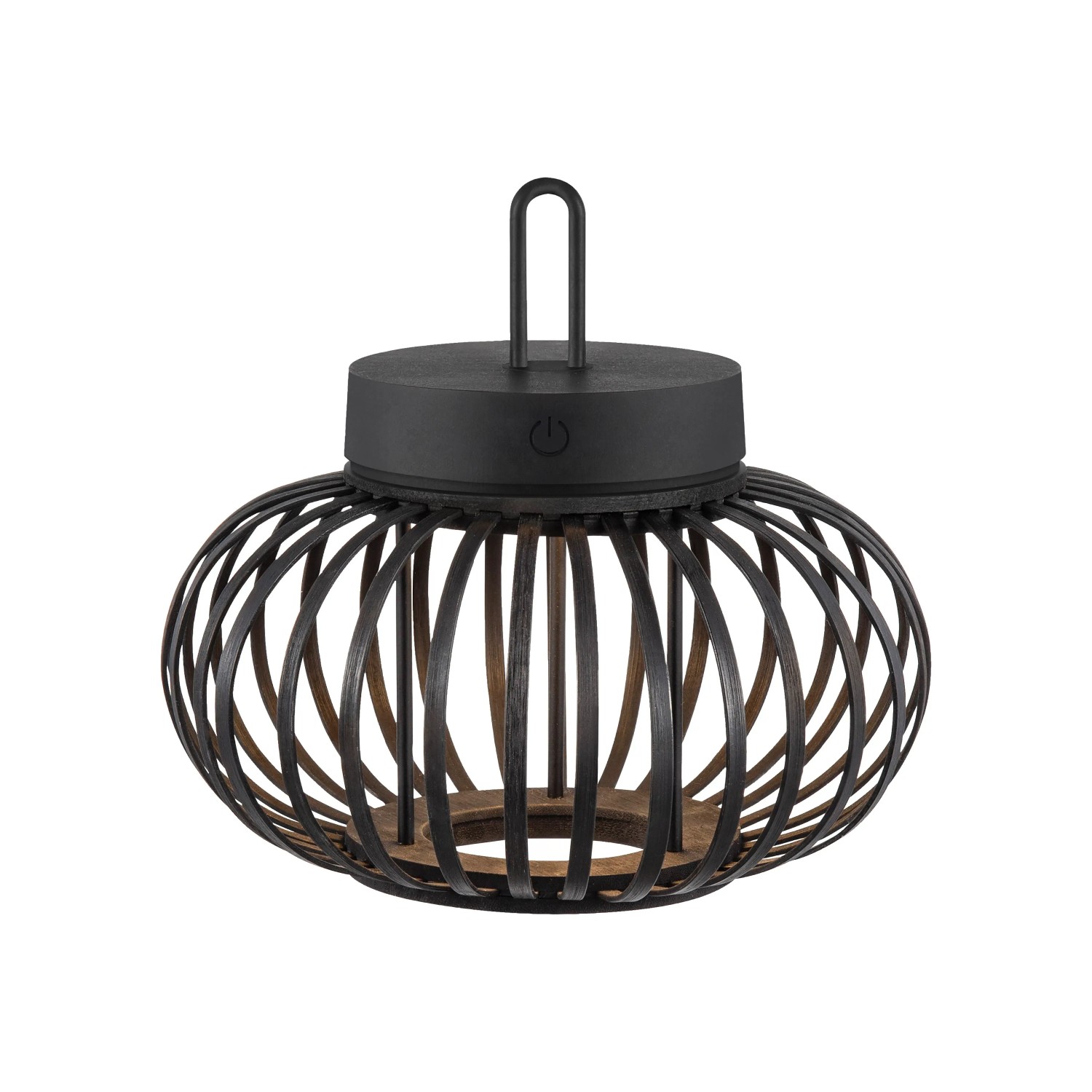 E-shop Just Light. Nabíjacie závesné/stol. LED svietidlo Akuba IP44 čierna pr. 25x22 cm