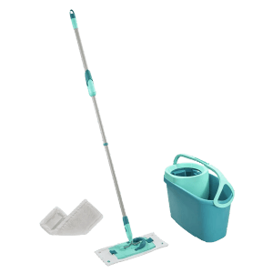 Leifheit Clean-Set Twist M Ergo MicroDuo s vedrom a prachovkou, 5-dielny, tyrkysový.