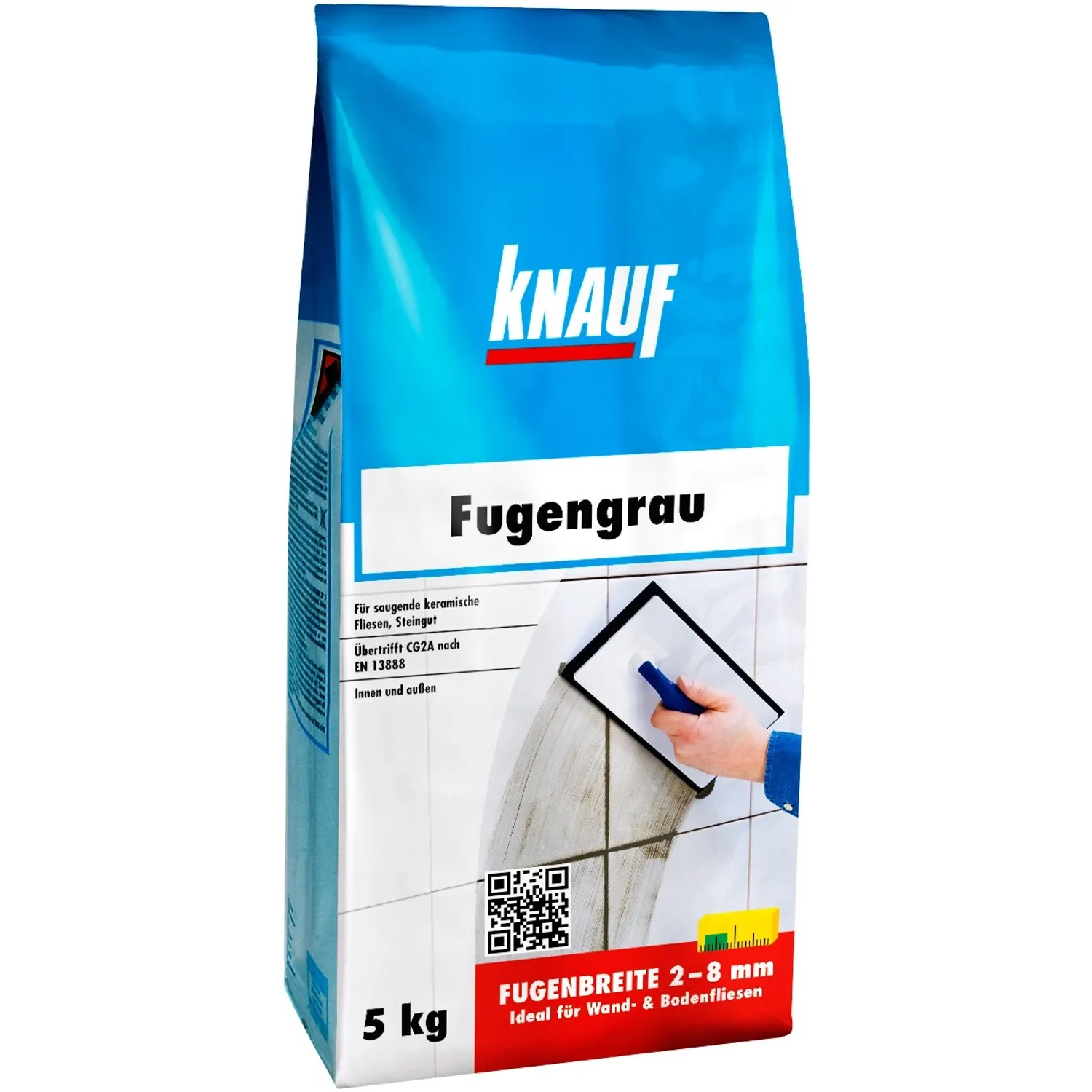 E-shop Knauf Škárovacia hmota Fugengrau, sivá, 5 kg