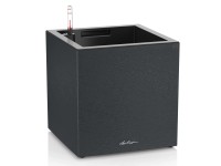 Lechuza Samozavlažovací kvetináč CANTO Slatestone Low sivý 30 x 30 x 30 cm