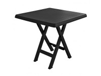 MEGA PLAST Skladací stolík TEO antracitový 70 x 70 x 70 cm