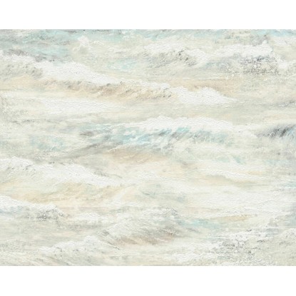 A. S. Creation Vliesová tapeta Attractive Vlny ľadovo modrá