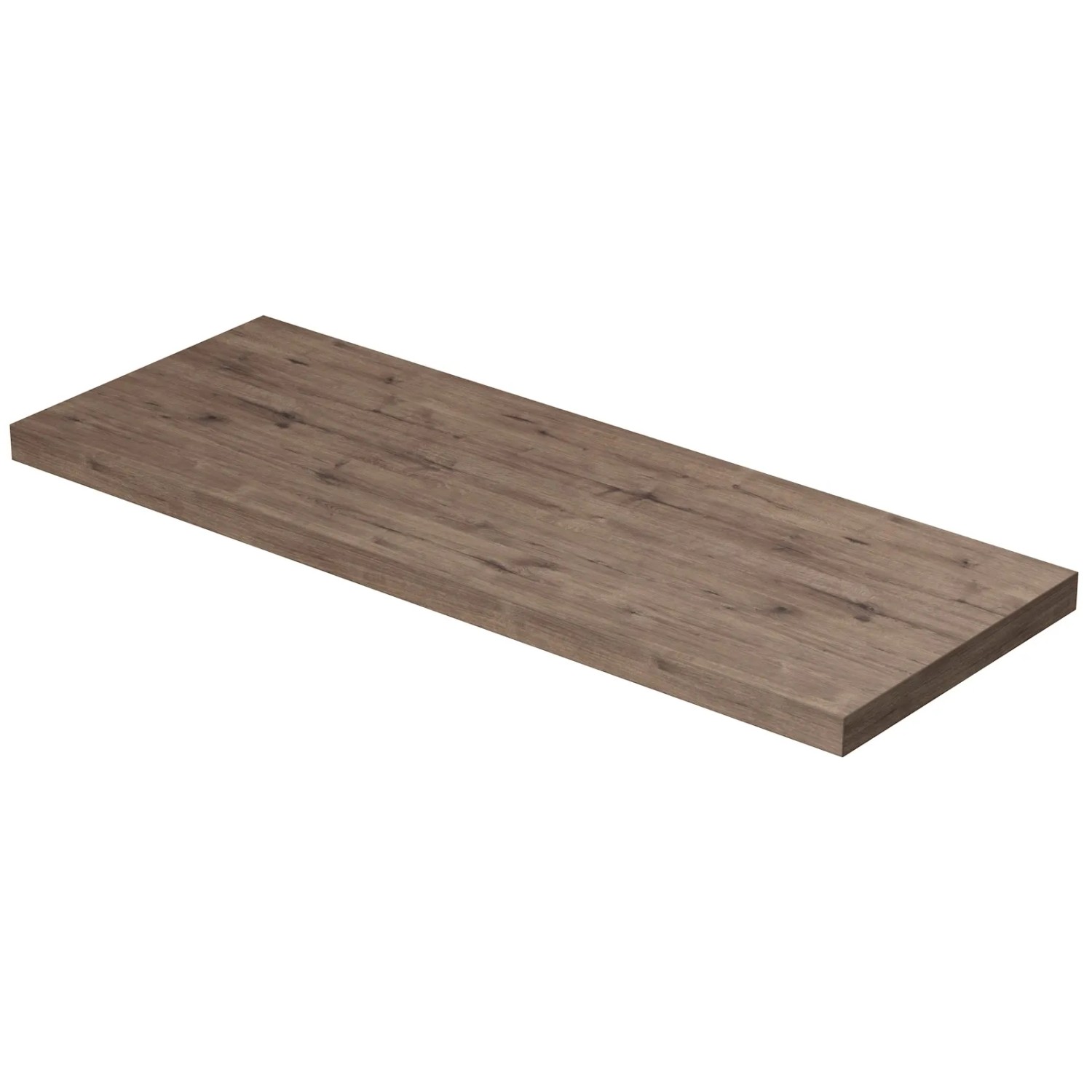 E-shop INTEDOOR Umývadlová doska BEE bez výrezu, š. 160 cm, dub Wellington