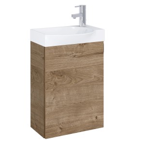 Roca Rave umývadlová skrinka, kúpeľňový nábytok so umývadlom a skrinkou vo farbe Canela Oak.