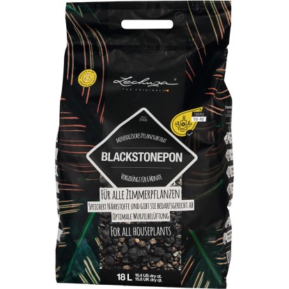 LECHUZA BLACKSTONEPON Minerálny substrát pre všetky izbové rastliny 18 l