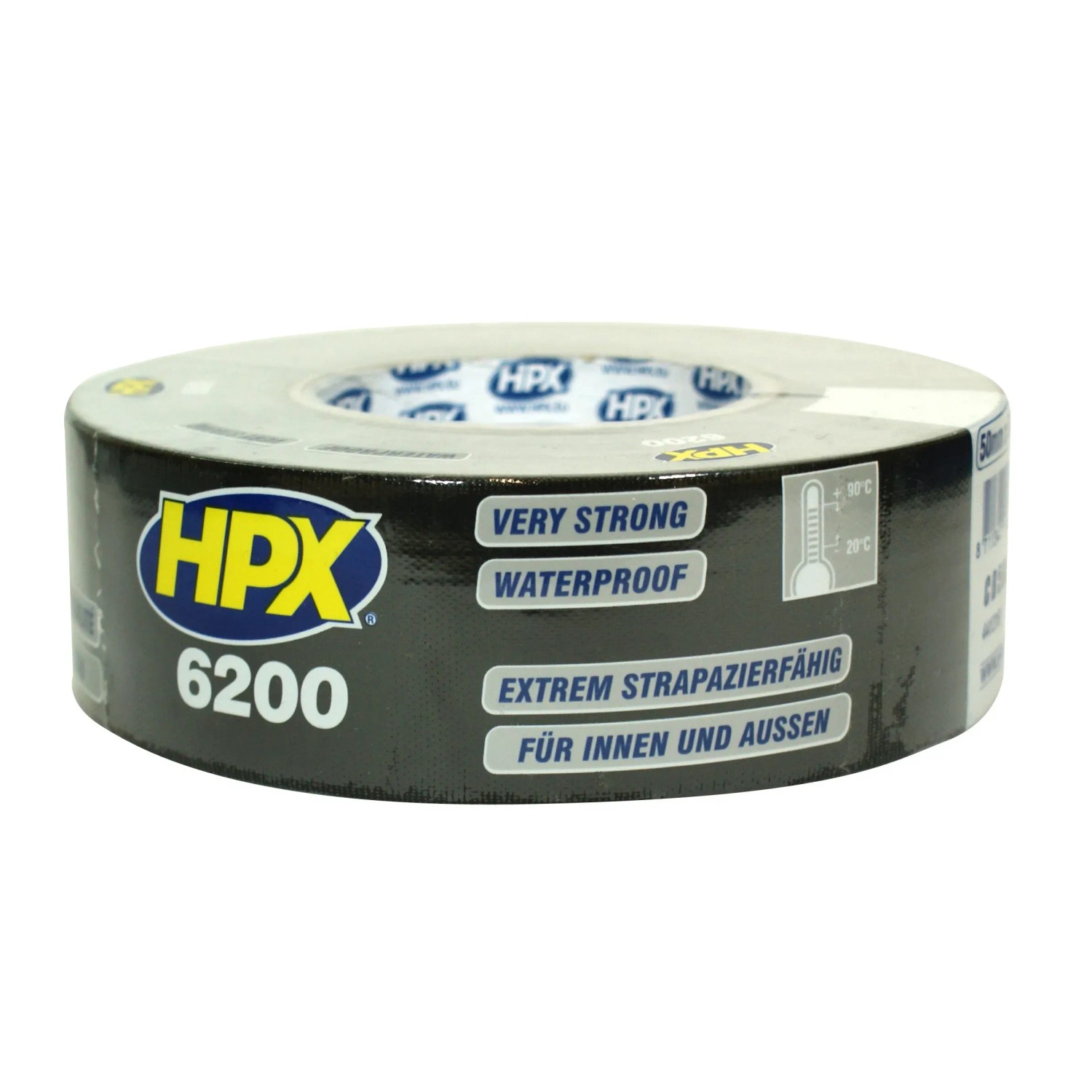 E-shop HPX Maskovacia tkaninová lepiaca páska 6200, 5 cm x 25 m čierna