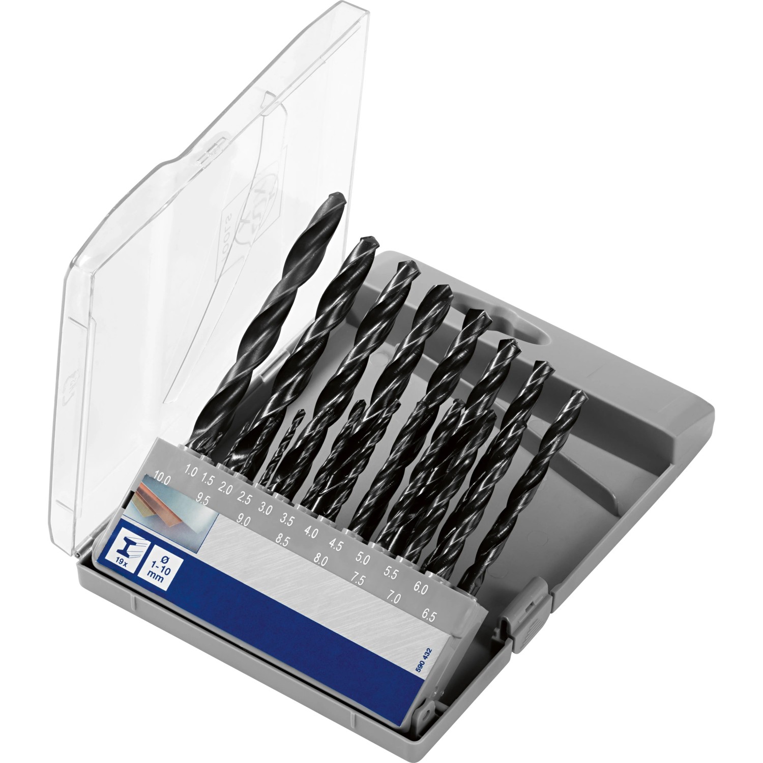 LUX-TOOLS Súprava vrtákov do kovu Comfort 19-dielna