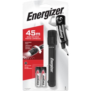 Svietidlo Energizer X-Focus s batériami, nastaviteľným lúčom a dosahom 45 m.