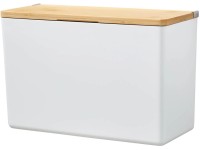 tesa Úložný box Baboo s vekom veľ. XL, matná biela/bambus, 160 x 242 x 102 mm