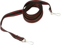 Ťažný popruh s karabínami čierno-červený