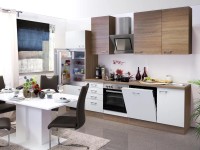 Flex-Well Kuchyňa Florida 280 cm/typ 3-chlad./rúra/varná doska/digestor/umývačka