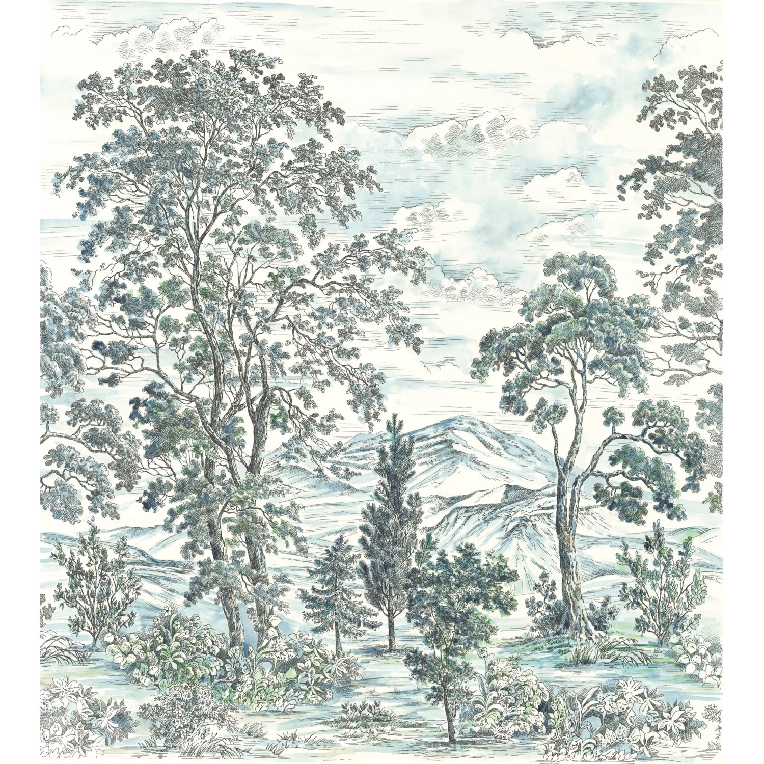 E-shop Komar Vliesová fototapeta Highland Trees 250 x 280 cm