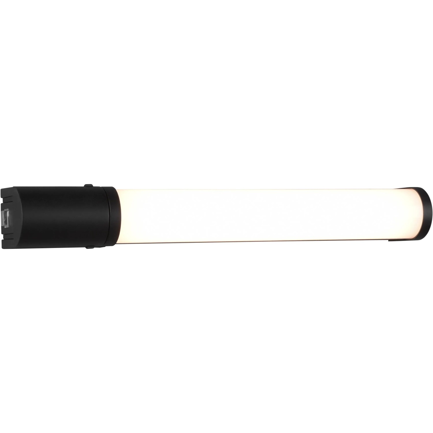 E-shop Trio Nástenné LED svietidlo Piera, čierne matné, 55 x 415 x 70 mm