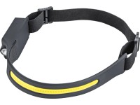 Nabíjacia LED čelovka 1 W + 3 W, 400 lm, čierna