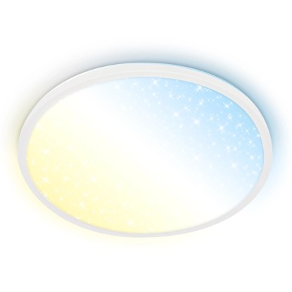 Brilo LED stropné svietidlo Slim biela 22W, 3600lm, 3000-6500K, pr. 37,5x3,3 cm
