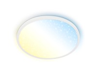 Brilo LED stropné svietidlo Slim biela 22W, 3600lm, 3000-6500K, pr. 37,5x3,3 cm