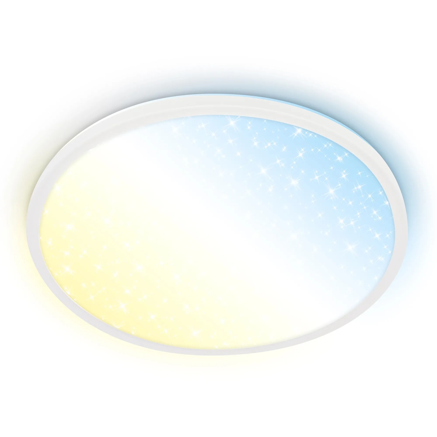 E-shop BRILO LED stropné svietidlo Slim biela 22W, 3600lm, 3000-6500K, pr. 37,5x3,3 cm