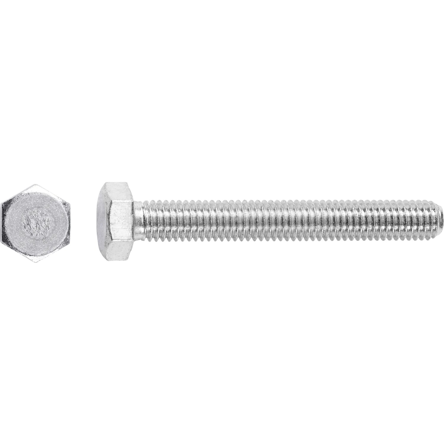 E-shop Skrutka so šesťhrannou hlavou SW10 plný závit pozinkovaný M6 x 60 mm, 100 ks