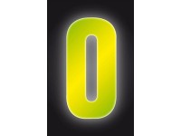 Conacord Reflexné domové číslo 0, žlté, 8 cm