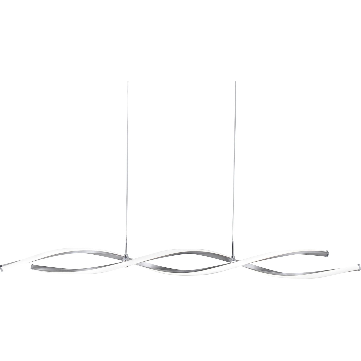 E-shop Paul Neuhaus Závesné LED svietidlo Polina, 2x10,2 W, oceľ, 110 x 8 x 140 cm