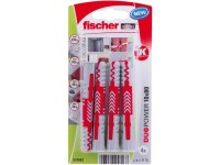 Fischer Hmoždinka DuoPower 10 x 80 K N bez skrutiek, 4 ks Fischer Hmoždinka DuoPower 10 x 80 K N bez skrutiek, 4 ks