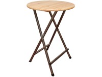 BUCIN MOB Skladací barový stolík z masívneho borovicového dreva pr. 78 x 110 cm