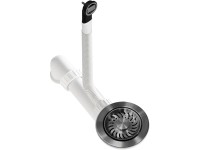 Helika Drezový výpust s prepadom AQF-001V-T, grafitový, pr. 114 mm