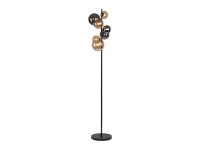 Paul Neuhaus Stojaca lampa Popsicle 7-bodová, čierna, pr. 35 x 155 cm