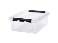 SmartStore Skladovací box Classic s vekom, transparentný, 39 x 50 x 18 cm, 20 l