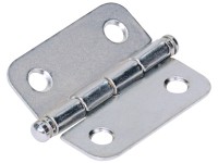 Ozdobný záves 50 mm x 40 mm oceľ poniklovaná, 2 ks