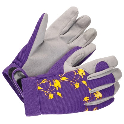 LUX Záhradné rukavice fialové M