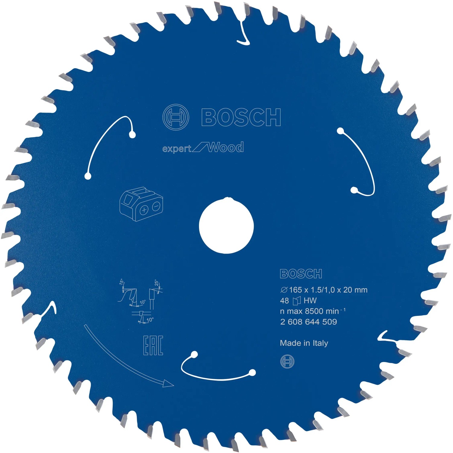 E-shop Bosch Pílový rezný kotúč pre aku píly Expert for Wood, pr 165 x 20 mm