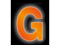 Conacord Reflexné domové písmeno G, oranžové, 8 cm