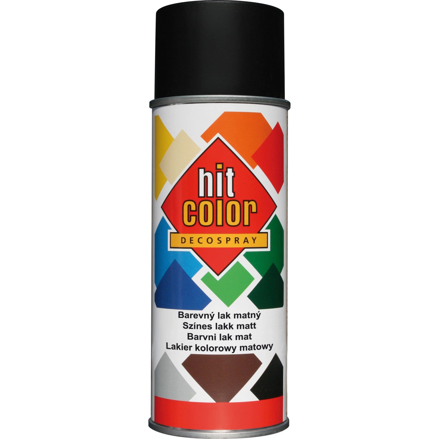 E-shop hitcolor Dekoratívny lak v spreji matný RAL 9005 čierny 400 ml