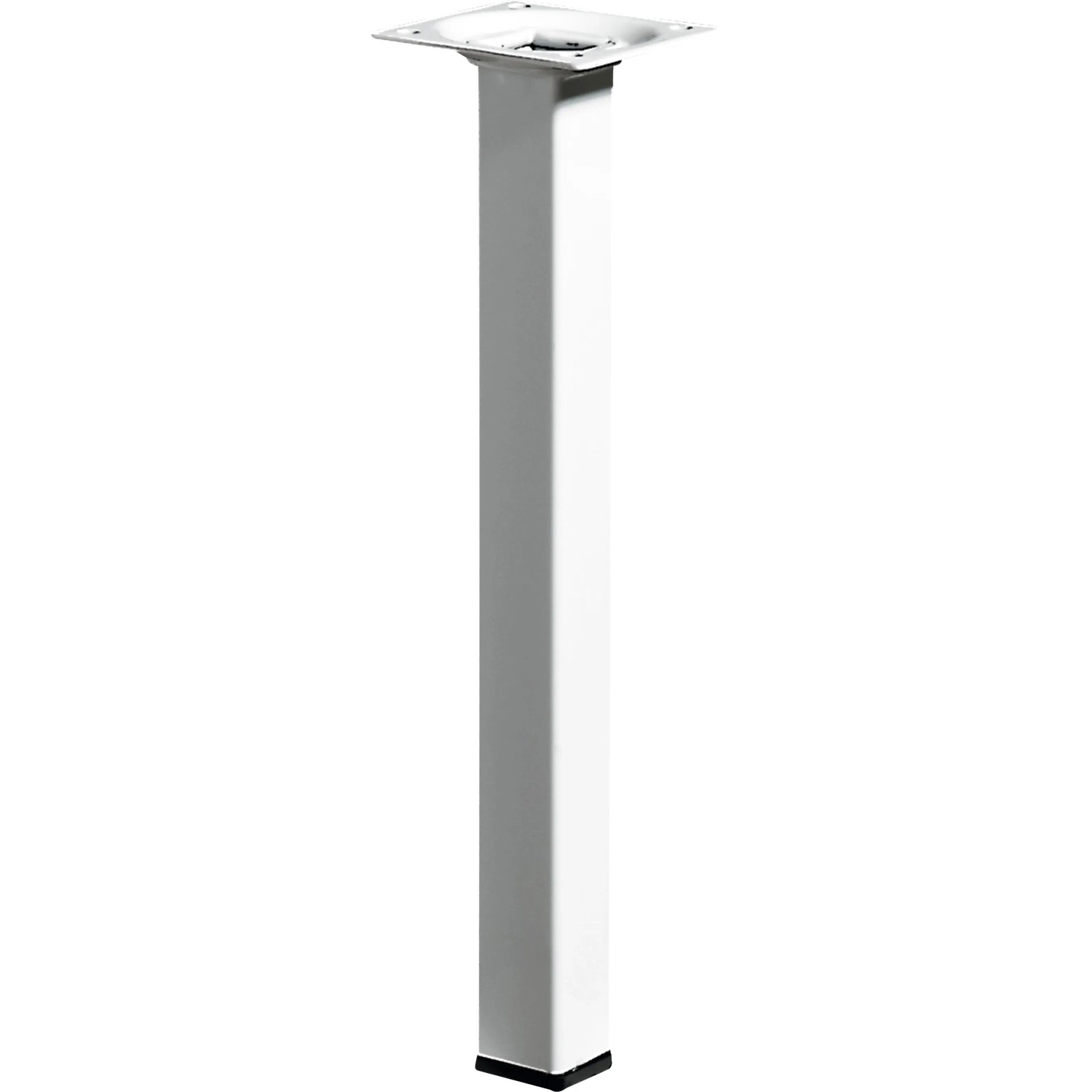 E-shop Hettich Nábytková noha hranatá, biela, 24 x 24 x 250 mm