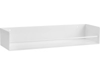 Kovový regál Kenn biely matný, 7 x 40 x 12 cm