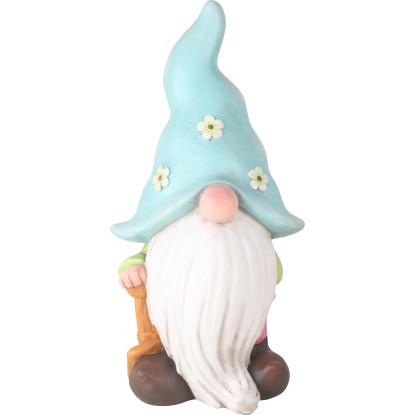 Dekoratívny trpaslík s rýľom 21 cm x 25 cm x 48 cm zelený