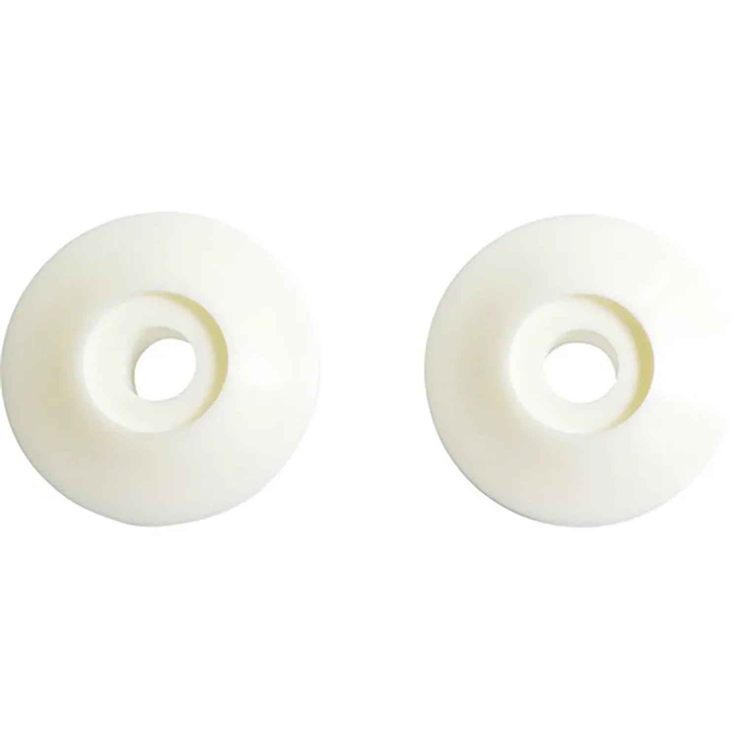 E-shop Podložky pod umývadlové skrutky, plastové, biele, pr. 44 mm, 2 ks