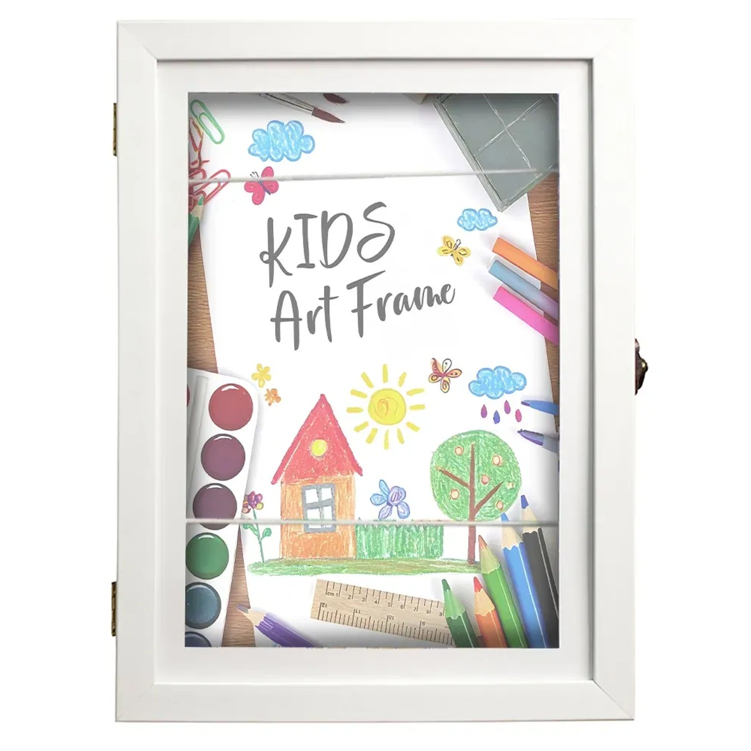 E-shop Bondecor Rám 3D na kresby, plastový, biely 24 x 33 cm