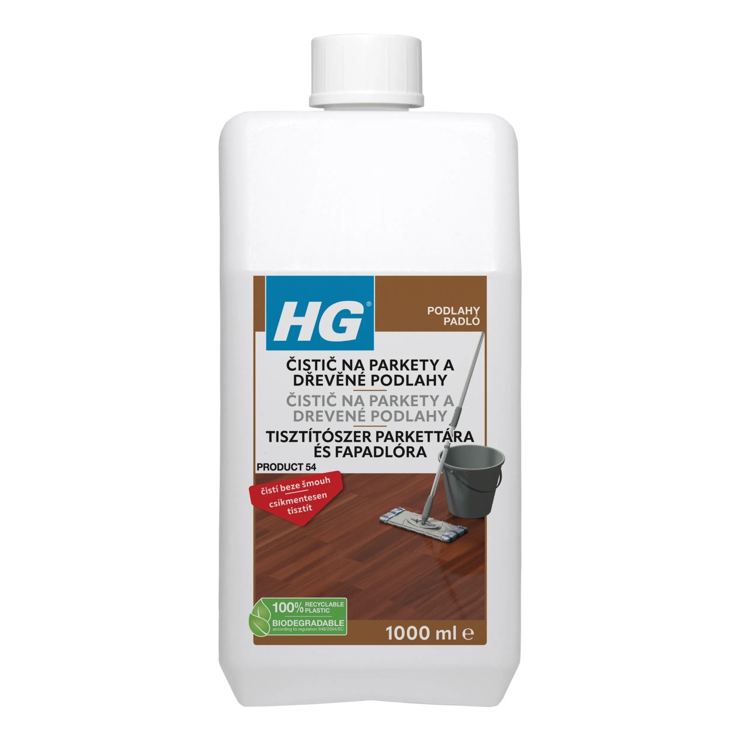 E-shop HG Čistič na parkety a drevené podlahy 1 l