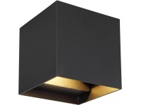 GLOBO LED vonkajšie svietidlo VERONIKA čierna 3W 290lm 3000 K 100 x 100 x 100 mm