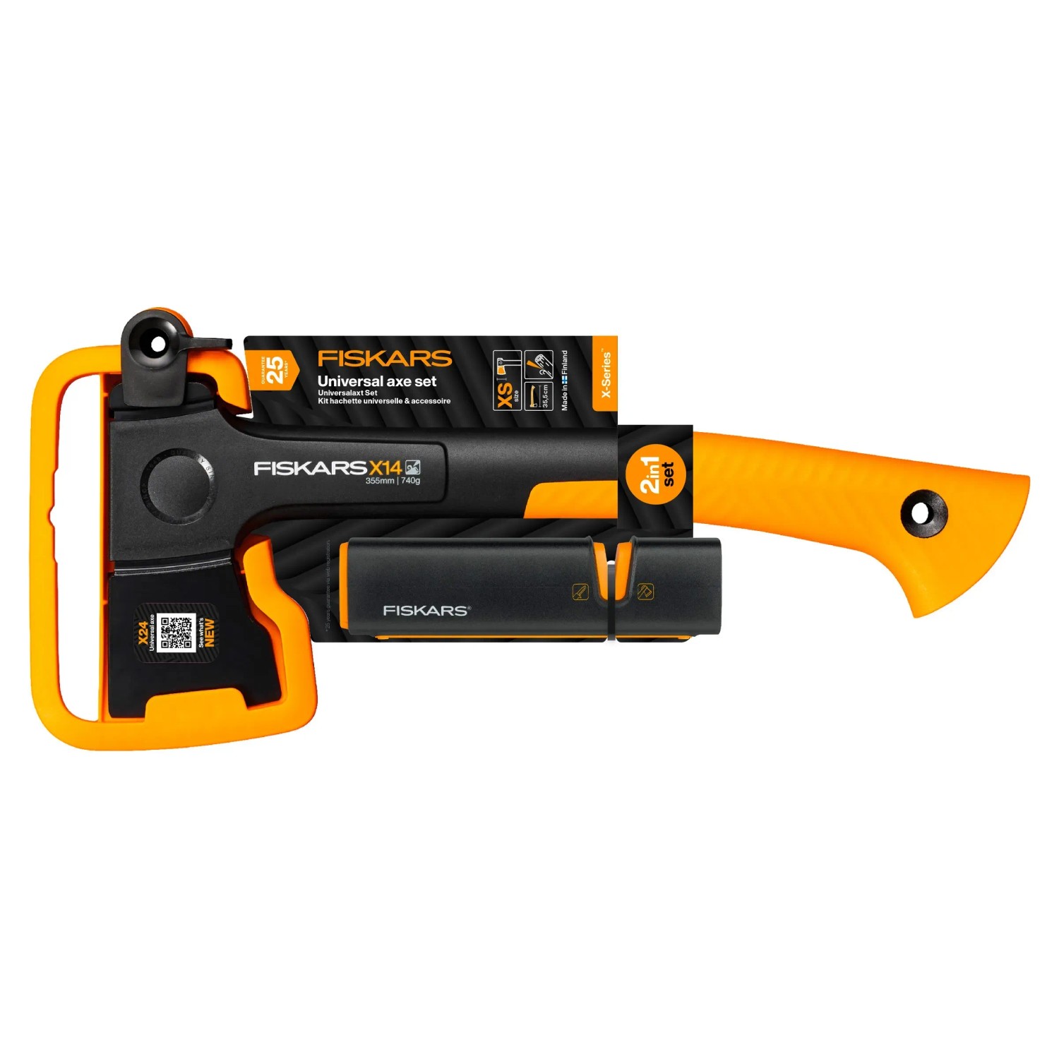 E-shop FISKARS Univerzálna sekera X-series X14 (XS) + ostrič nožov a sekier Xsharp