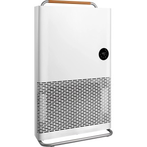 Biely kompaktný konvektor 2200W WiFi s displejom, madlom a stojanom. Elektrický ohrievač pre vnútorné použitie.