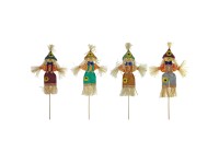 Jesenná dekorácia zápich strašiak rôzne druhy 50 cm, 1 ks