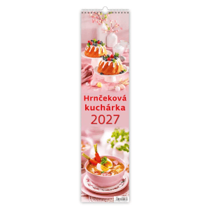 Helma 365 Nástenný mesačný kalendár 2027 plánovací Hrnčeková kuchárka 12 x 48 cm