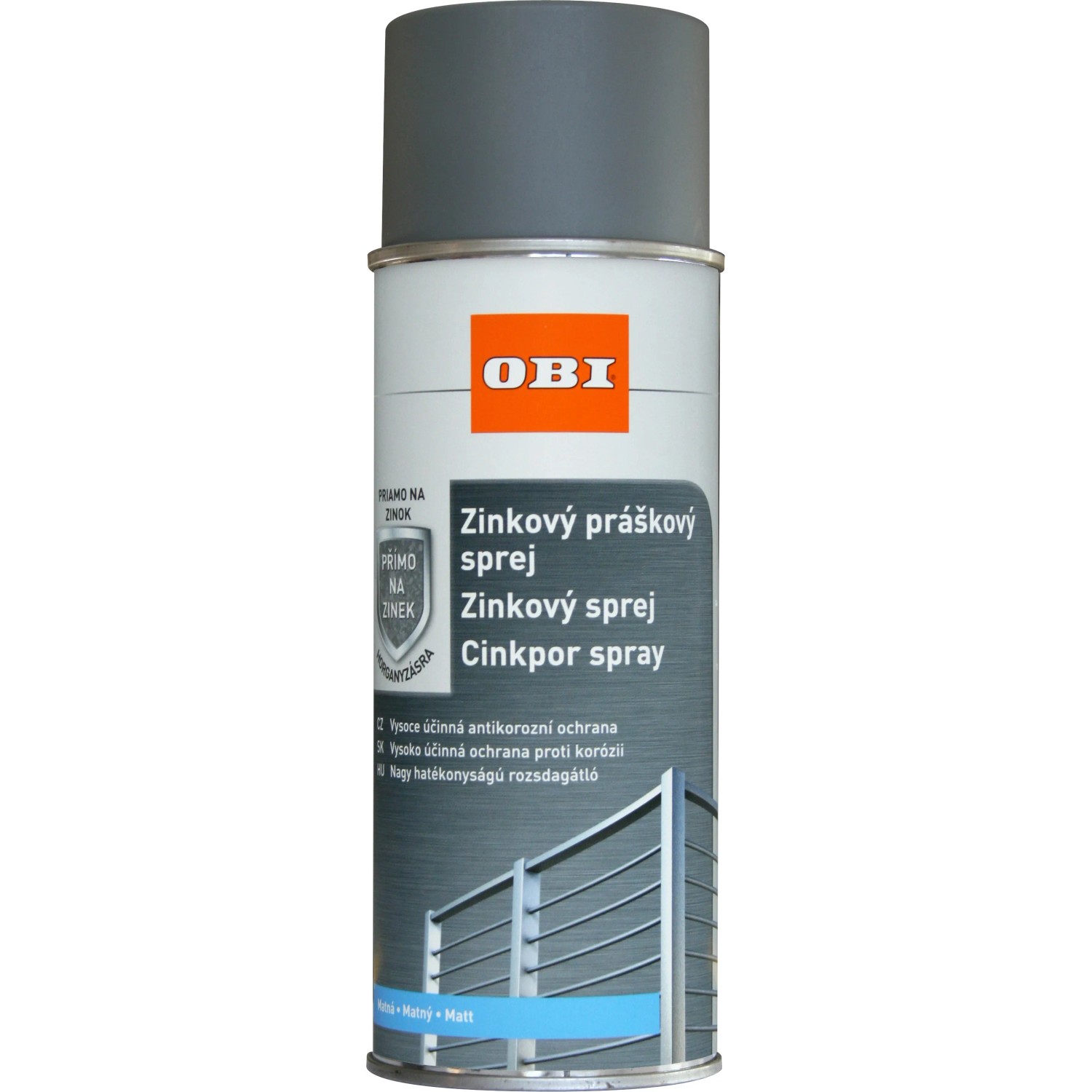E-shop OBI Sprej zinkový sivý 400 ml